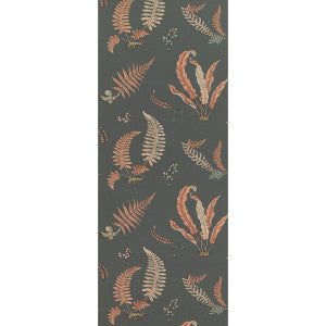 Ferns Coral/Charcoal by G P & J Baker Designer Wallcovering