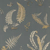 Ferns Charcoal/Bronze by G P & J Baker Designer Wallcovering