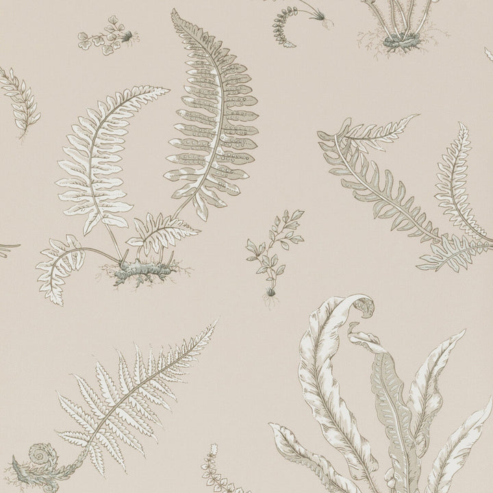 Ferns Linen by G P & J Baker Designer Wallcovering SIGNATURE PAPER - 100% United Kingdom - Horizontal: 20.488 and Vertical: 20.882 20.488 - Swanky Fabrics -