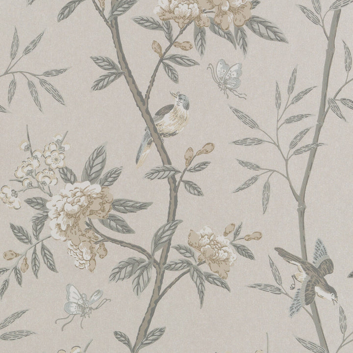 Peony & Blossom Dove/Silver by G P & J Baker Wallcovering G P & J Baker Wallcovering Peony & Blossom Dove/SilverWallcovering LANGDALE NON WOVEN - 100% United Kingdom </p><p>Repeat: H: 20.488, V: 25.61 20.488 - Fabric Carolina -