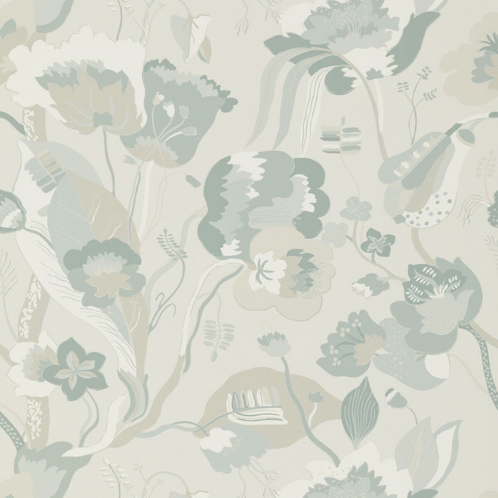California Soft Blue by G P & J Baker Designer Wallcovering SIGNATURE NON WOVEN - 100% United Kingdom Horizontal: 26.989 and Vertical: 24.034 26.989 - Swanky Fabrics -