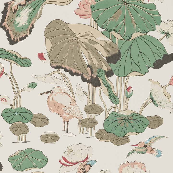 Nympheus Soft Blush by G P & J Baker Wallcovering G P & J Baker Wallcovering Nympheus Soft BlushWallcovering SIGNATURE NON WOVEN - 100% United Kingdom </p><p>Repeat: H: 20.488, V: 24.034 20.488 - Fabric Carolina -