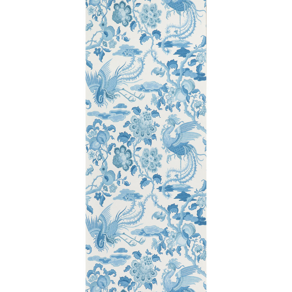 Chifu Blue by G P & J Baker Wallcovering G P & J Baker Wallcovering Chifu BlueWallcovering SIGNATURE II WALLPAPERS NON WOVEN - 100% United Kingdom </p><p>Repeat: H: 20.488, V: 24.034 20.488 - Fabric Carolina -