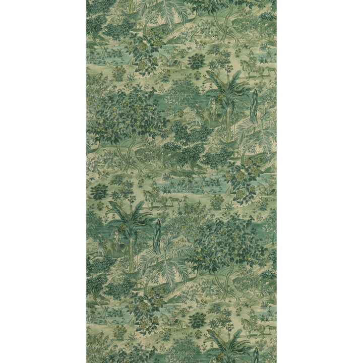 Ramayana Emerald by G P & J Baker Wallcovering G P & J Baker Wallcovering Ramayana EmeraldWallcovering SIGNATURE II WALLPAPERS PAPER - 100% United Kingdom </p><p>Repeat: H: 26.989, V: 36.051 26.989 - Fabric Carolina -