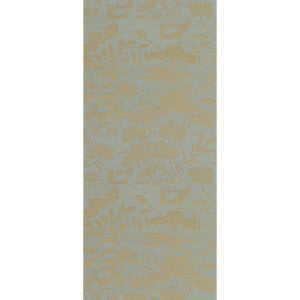 Heron & Lotus Flower Eucalyptus by G P & J Baker Designer Wallcovering