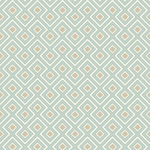 La Fiorentina Small Aqua by G P & J Baker Designer Wallcovering
