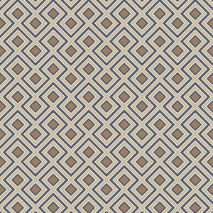 La Fiorentina Small Indigo by G P & J Baker Designer Wallcovering