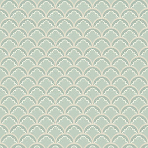 Mount Temple Small Aqua by G P & J Baker Designer Wallcovering