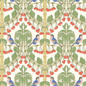 Birds & Cherries Multi by G P & J Baker Designer Wallcovering