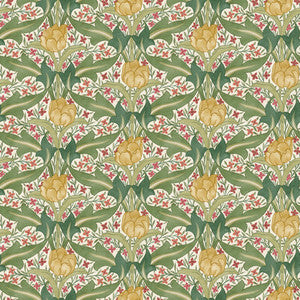 Tulip & Jasmine Red/Green by G P & J Baker Designer Wallcovering