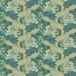 Brantwood Indigo/Teal by G P & J Baker Designer Wallcovering