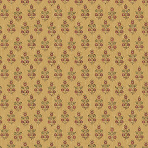 Poppy Sprig Ochre by G P & J Baker Designer Wallcovering