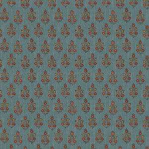 Poppy Sprig Denim by G P & J Baker Designer Wallcovering