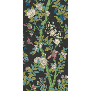 Eldon Charcoal/Emerald BW45129.3.0 By G P & J Baker Designer Wallcovering
