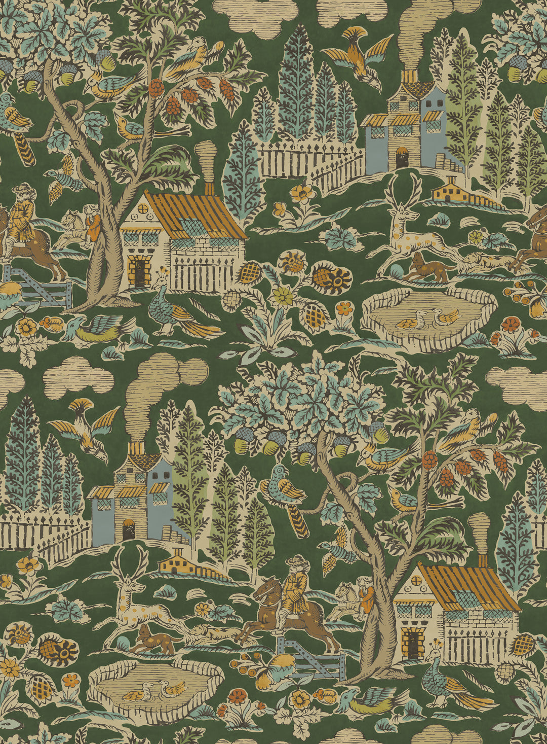 Home Park - Royal Green BW45143.1.0 by G P & J Baker Designer Wallcovering