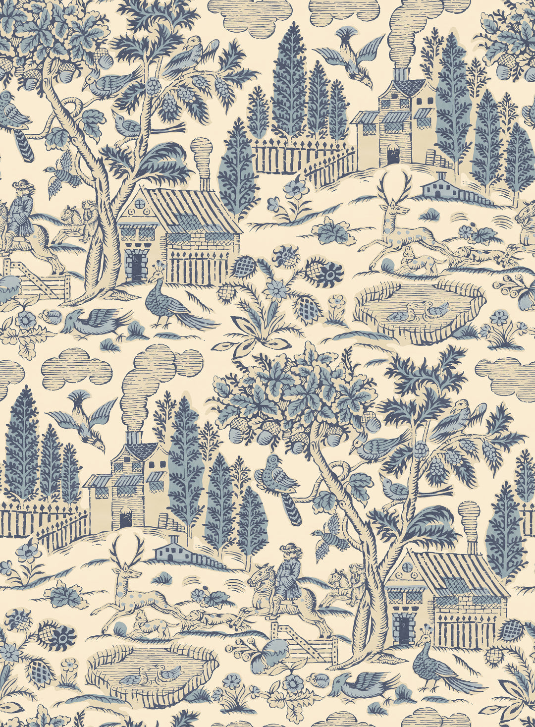 Home Park - Royal Blue BW45143.2.0 by G P & J Baker Designer Wallcovering
