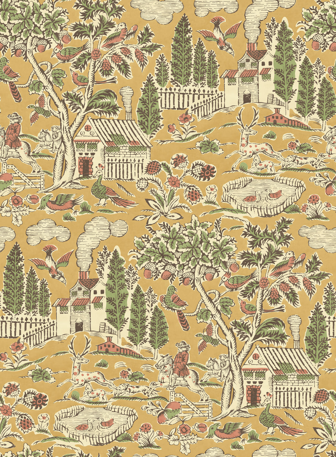 Home Park - Ochre BW45143.4.0 by G P & J Baker Designer Wallcovering