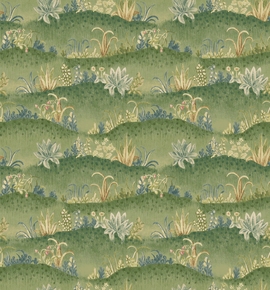 Garden Tapestry - Royal Green BW45145.1.0 by G P & J Baker Designer Wallcovering