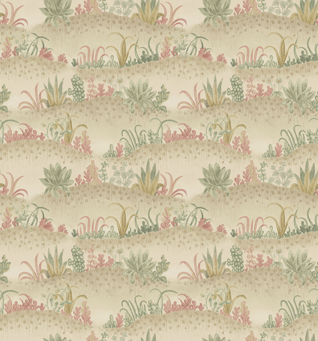 Garden Tapestry - Pink/Green BW45145.3.0 by G P & J Baker Designer Wallcovering