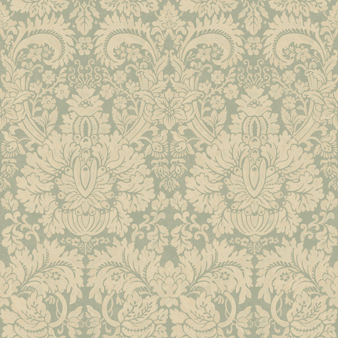 Queen'S Damask - Aquamarine BW45146.2.0 by G P & J Baker Designer Wallcovering