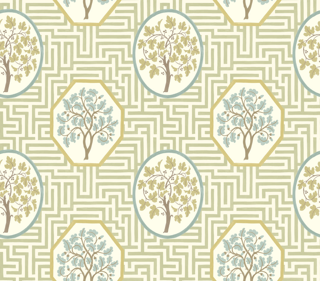 Royal Maze - Sage BW45148.3.0 by G P & J Baker Designer Wallcovering