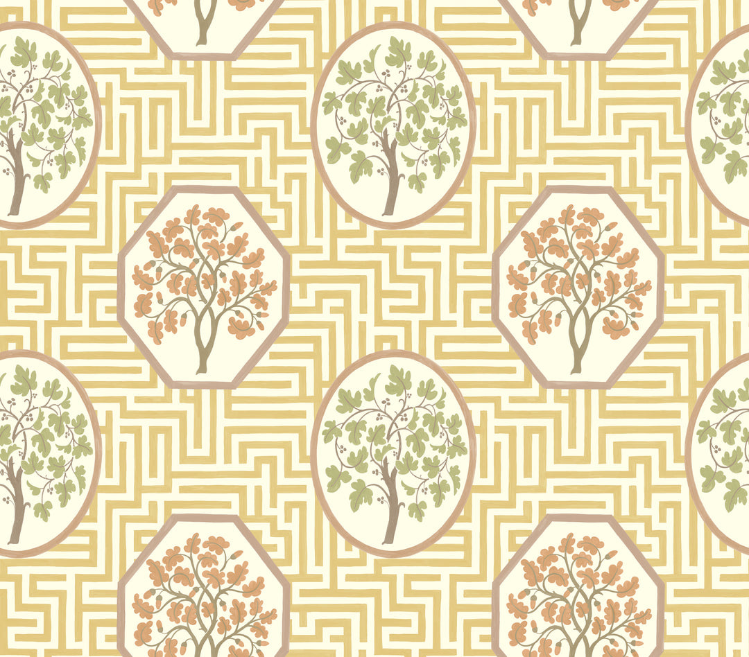 Royal Maze - Ochre BW45148.4.0 by G P & J Baker Designer Wallcovering