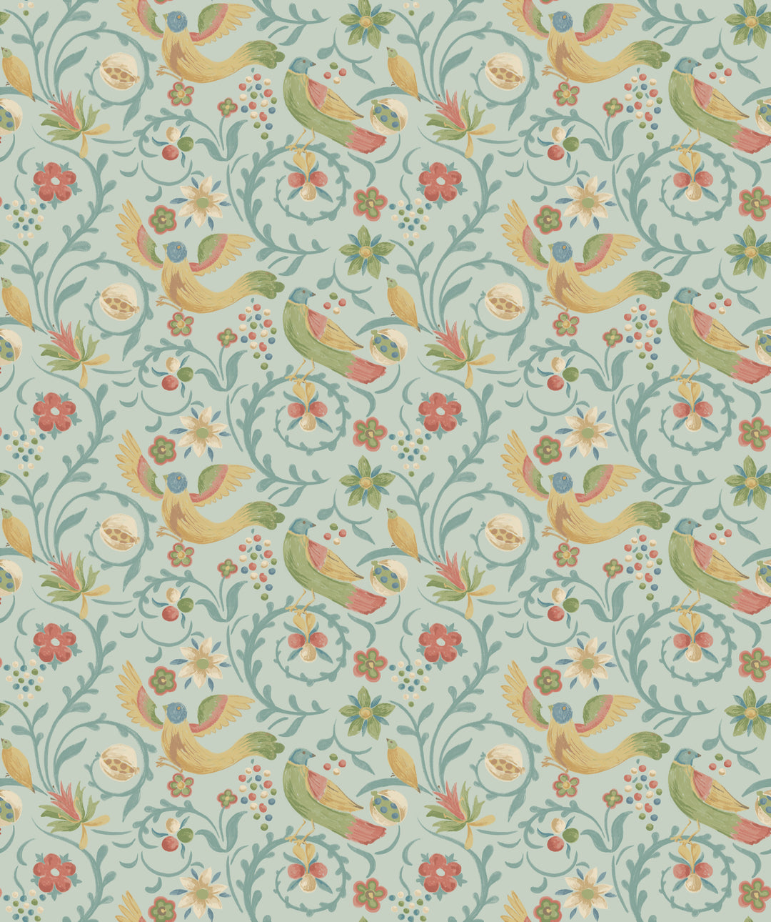 Royal Court - Aqua BW45149.4.0 by G P & J Baker Designer Wallcovering