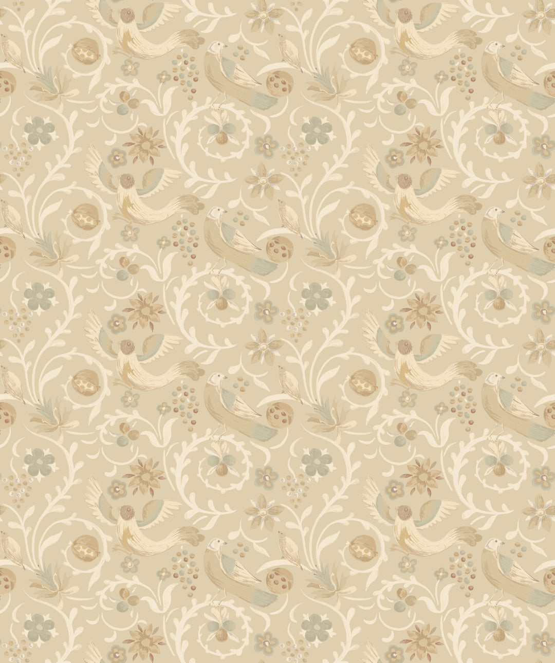 Royal Court - Parchment BW45149.5.0 by G P & J Baker Designer Wallcovering