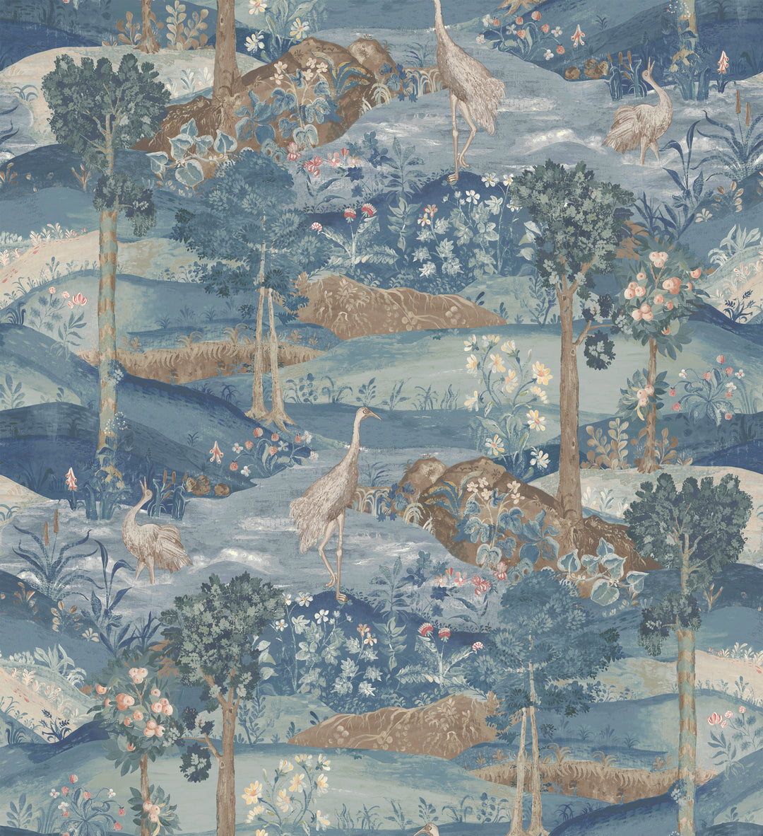 Palace Tapestry - Royal Blue BW45151.2.0 by G P & J Baker Designer Wallcovering