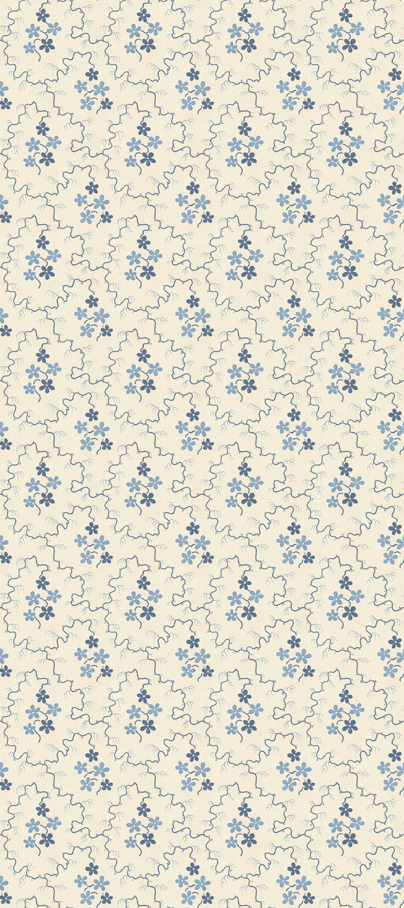 Posy - Blue BW45152.1.0 by G P & J Baker Designer Wallcovering