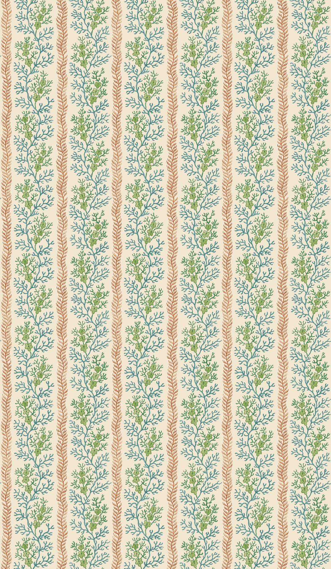 Symington - Teal/Red BW45158.2.0 by G P & J Baker Designer Wallcovering