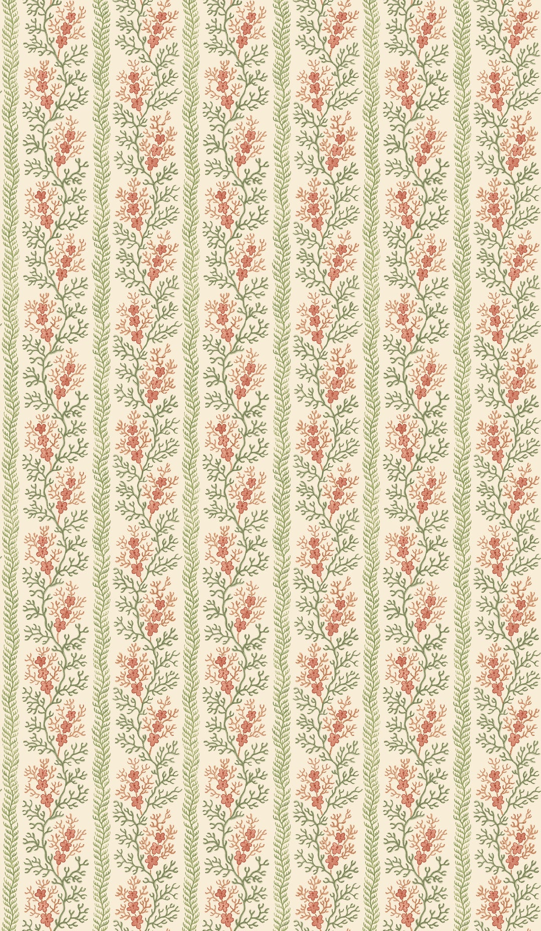 Symington - Green/Red BW45158.5.0 by G P & J Baker Designer Wallcovering