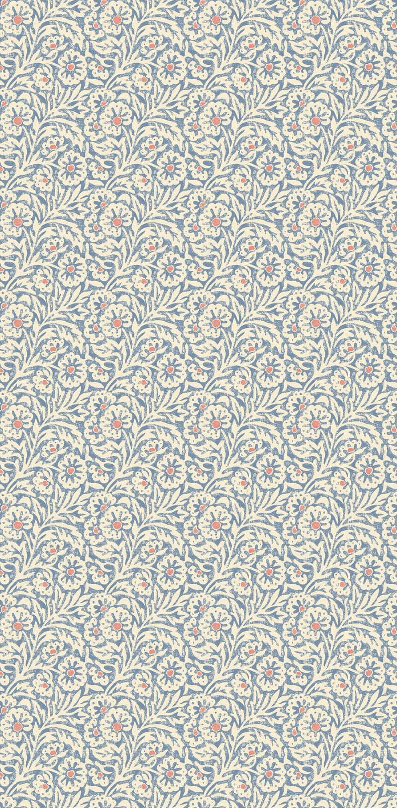 Flower Patch - Blue BW45160.1.0 by G P & J Baker Designer Wallcovering