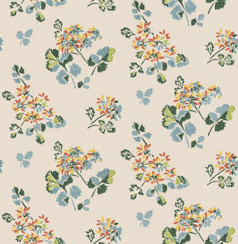 Forest Flower - Teal/Spice BW45163.3.0 by G P & J Baker Designer Wallcovering
