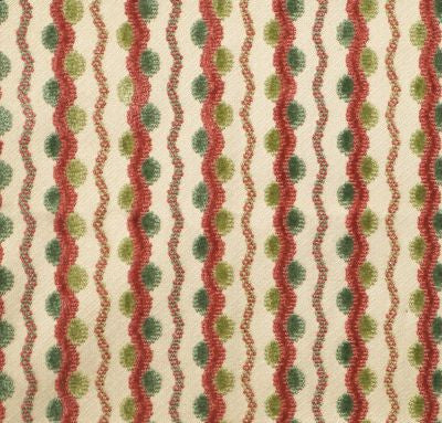 Lavina Squiggle Raspberry Leaf BX40593196 by Old World Weavers Designer Fabric 100% VISCOSE BELGIUM MEDIUM DUTY Horizontal: 1" and Vertical: 52 - Swanky Fabrics -