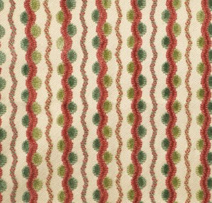 Lavina Squiggle Raspberry Leaf BX40593196 by Old World Weavers Designer Fabric