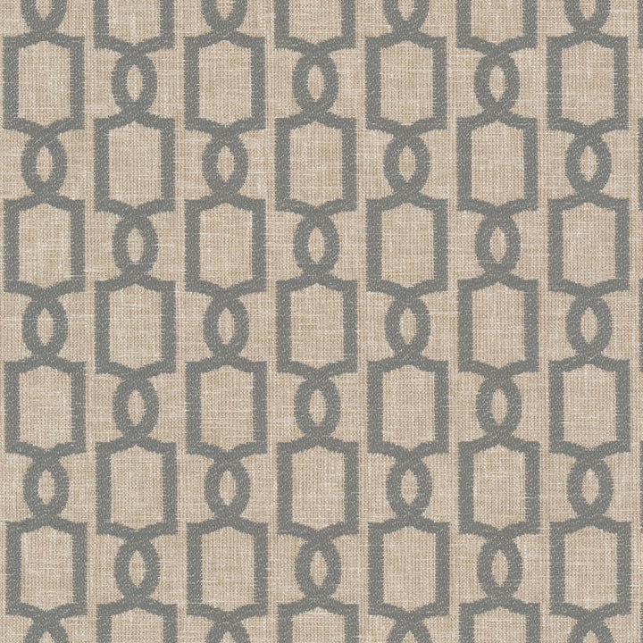 Byecroft 1 Shadow by Stout Designer Fabric RAINBOW LIBRARY ALMOND/GRANITE 67%POL 33%COT INDIA Horizontal: 3.375 and Vertical: 3.000 54 in - Swanky Fabrics -