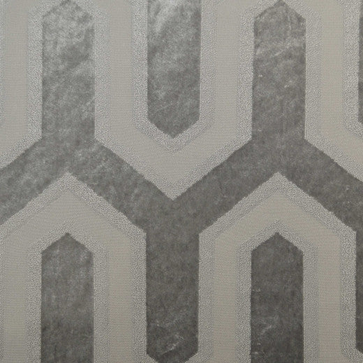 Baroque - A - Silver by Europatex Designer Fabric Baroque 100% Polyester China See Sample Horizontal: N/A and Vertical: N/A 114.00 inches  - Swanky Fabrics -
