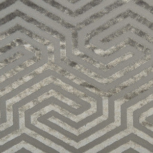 Baroque B Steel by Europatex Designer Fabric