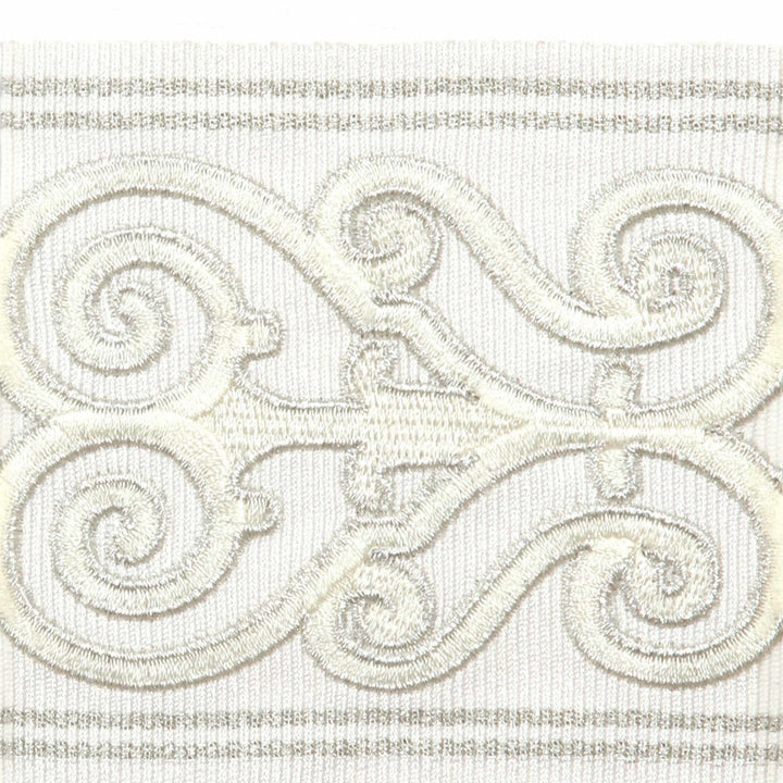 Belfort Oyster by Europatex Designer Fabric Tapes Galore 100% Polyester 3.60 inches - Swanky Fabrics -