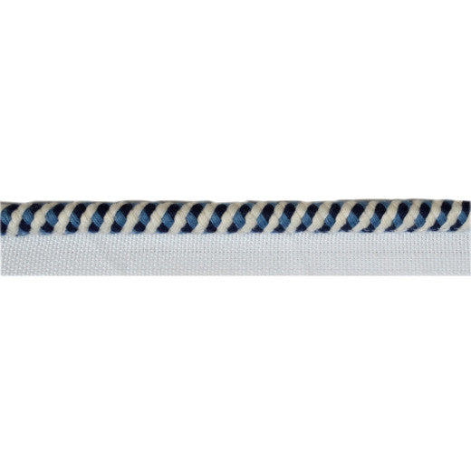 Broadway Navy by Europatex Designer Fabric Avenue Collection 50% Viscose / 50% Cotton China See Sample Horizontal: N/A and Vertical: N/A 0.75 inches  - Swanky Fabrics -