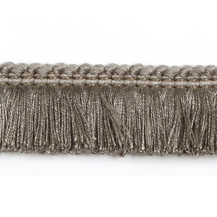 Hellenic Key Brushed Fringe Slate by Europatex Designer Fabric Hellenic 97% Fibranne, 2% Polyester, 1% Nylon 1.25 inches - Swanky Fabrics -