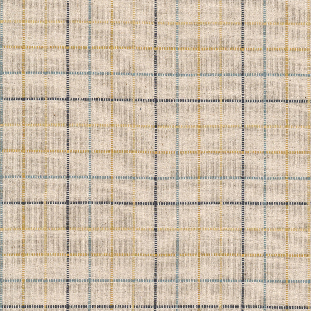 Calais 1 Cornflower by Stout Designer Fabric RAINBOW LIBRARY CADET/INDIGO 33%POL 33%COT 17%SVI 17%LIN INDIA Horizontal: 3.750 and Vertical: 3.750 55 in - Swanky Fabrics -