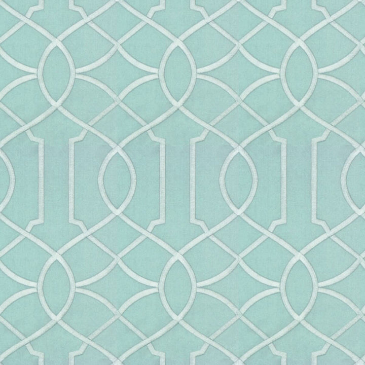 Callahan 1 Spa by Stout Designer Fabric COMFORTABLE LIVING CARIBBEAN/SEASPRAY 60%COT 40%POL %VEMB INDIA </p><p>Repeat: 9.25 52 in - Swanky Fabrics -
