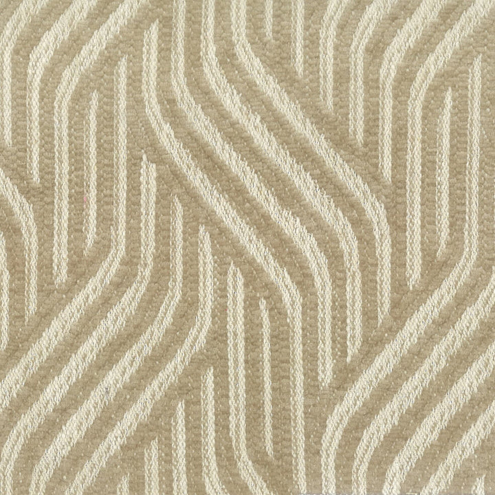 Camaro 1 Beige by Stout Designer Fabric COMFORTABLE LIVING BEIGE/TAUPE 95%POL 5%LIN CHINA FLAME RETARDANT-N.F.P.A. 701 SMALL SCALE Horizontal: 4.750 and Vertical: 5.500 56 in - Swanky Fabrics -