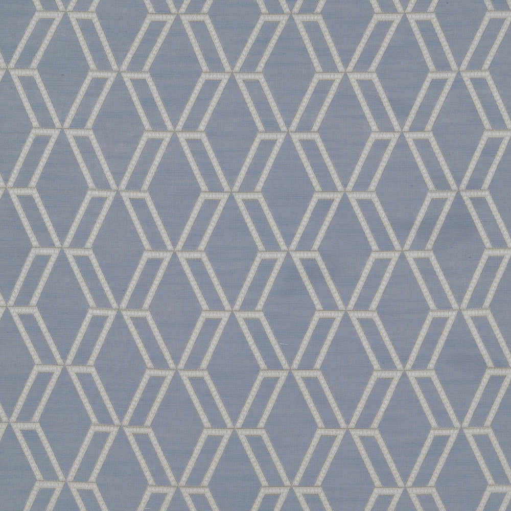 Cambridge A Blue by Europatex Designer Fabric Cambridge 100% Polyester China Horizontal: 5" and Vertical: 5" 110" - Swanky Fabrics -