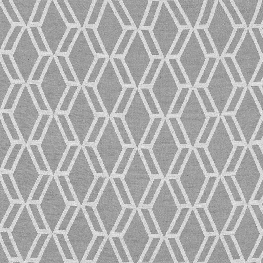 Cambridge A Gray by Europatex Designer Fabric Cambridge 100% Polyester China Horizontal: 5" and Vertical: 5" 110" - Swanky Fabrics -