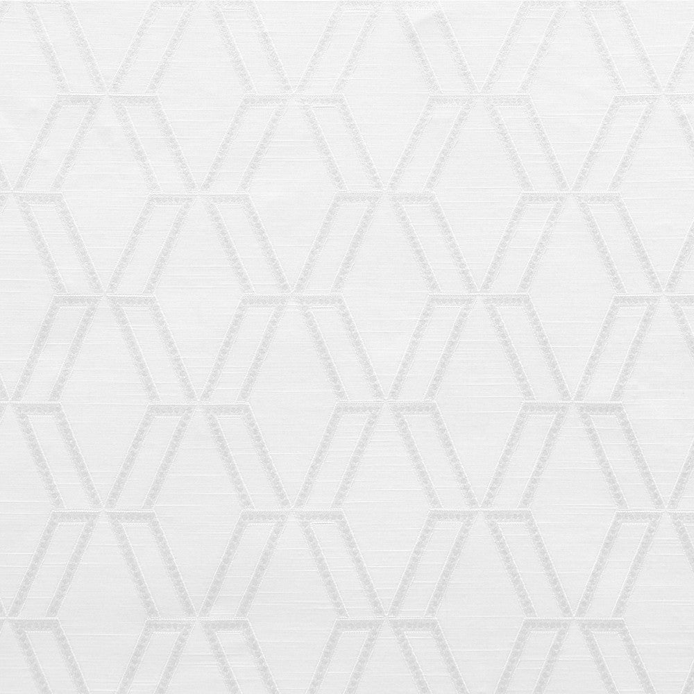 Cambridge A Pure White by Europatex Designer Fabric Cambridge 100% Polyester China Horizontal: 5" and Vertical: 5" 110" - Swanky Fabrics -