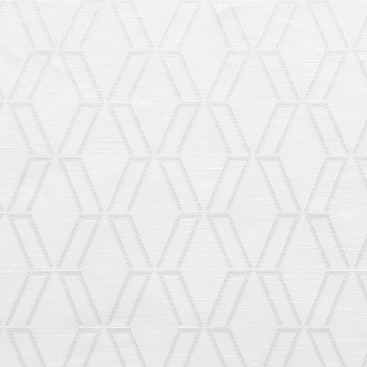 Cambridge A Pure White by Europatex Designer Fabric Cambridge 100% Polyester China Horizontal: 5" and Vertical: 5" 110" - Swanky Fabrics -
