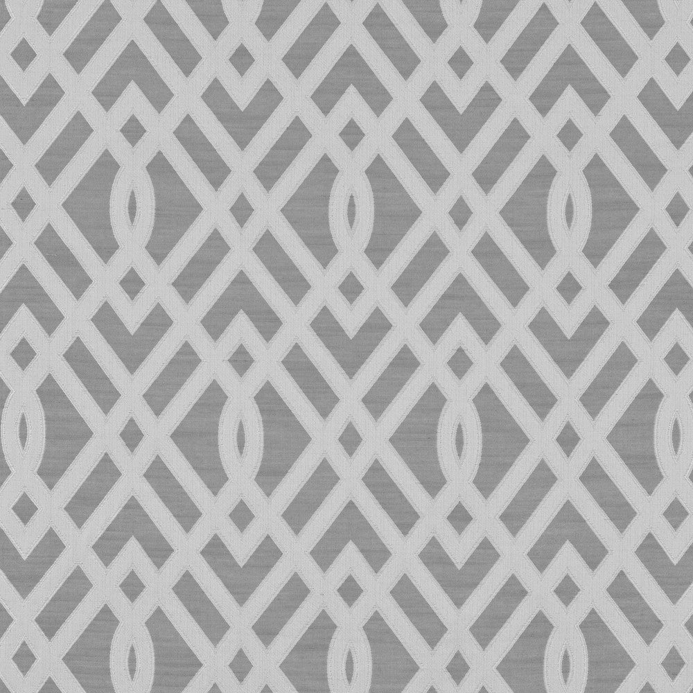 Cambridge C Gray by Europatex Designer Fabric Cambridge 100% Polyester China Horizontal: 7.5" and Vertical: 14" 110" - Swanky Fabrics -